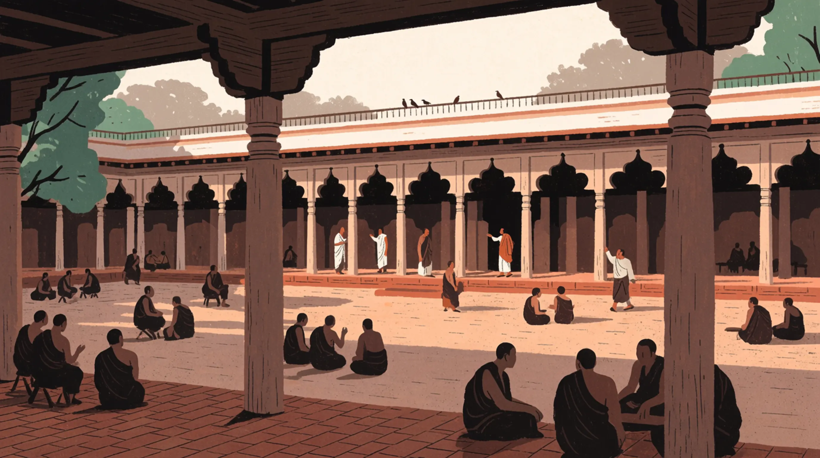 Dignitaries at a Nalanda Literature Festival gathering
